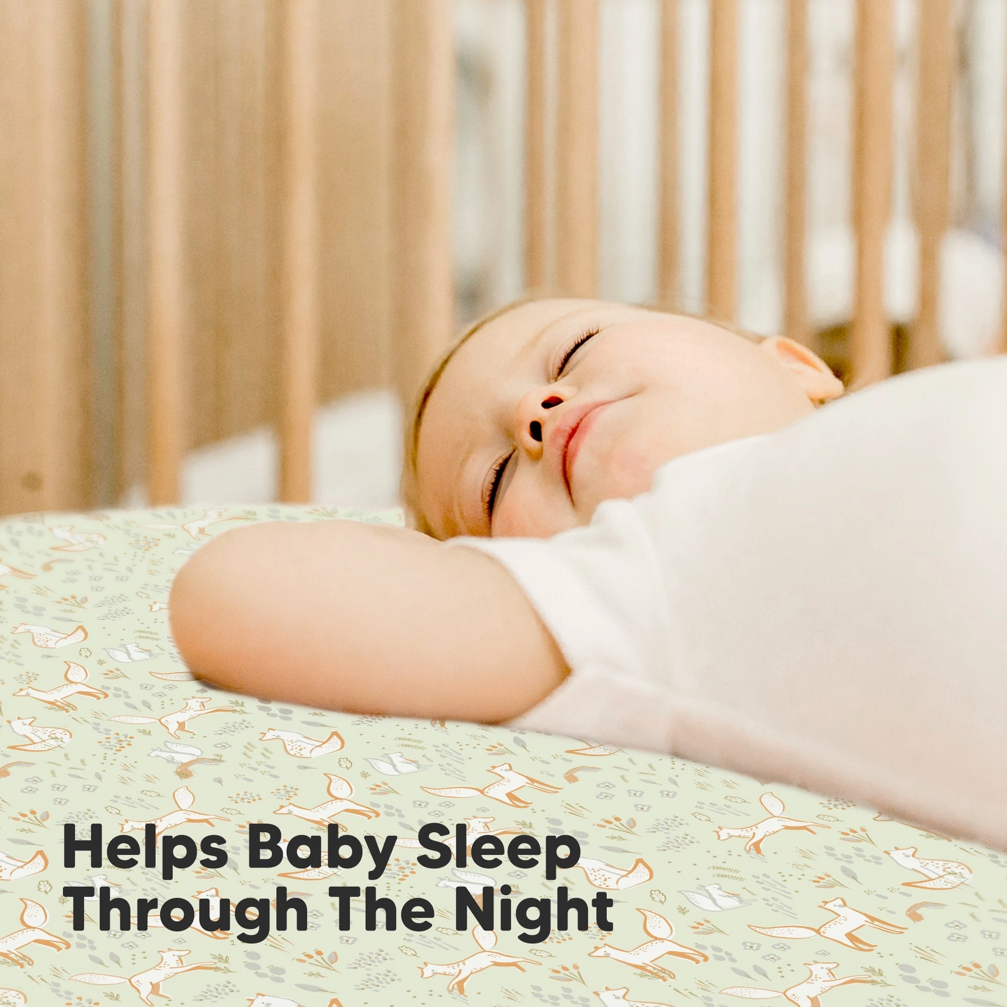 2-Pack Isla [Protect ] Waterproof Crib Sheets (Foxtrot)