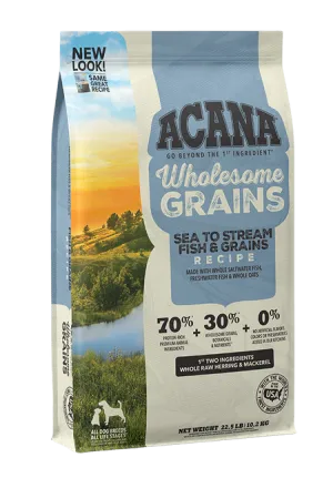 ACANA   Wholesome Grains American Waters Recipe with Whole Saltwater & Freshwater Fish Dry Dog Food