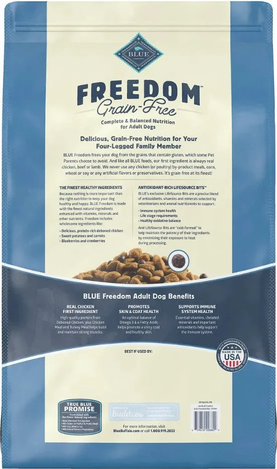 Blue Buffalo Freedom Grain Free Chicken Recipe Adult Dry Dog Food