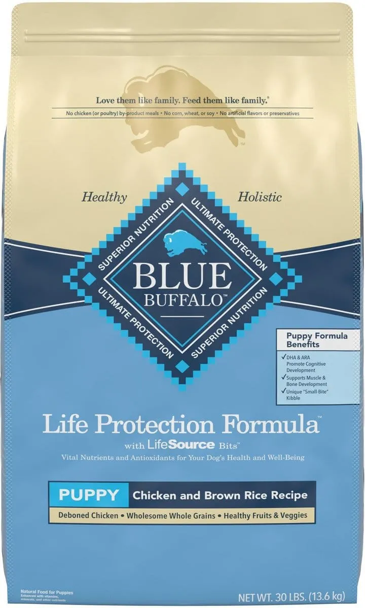 Blue Buffalo Life Protection Natural Chicken & Brown Rice Recipe Puppy Dry Dog Food
