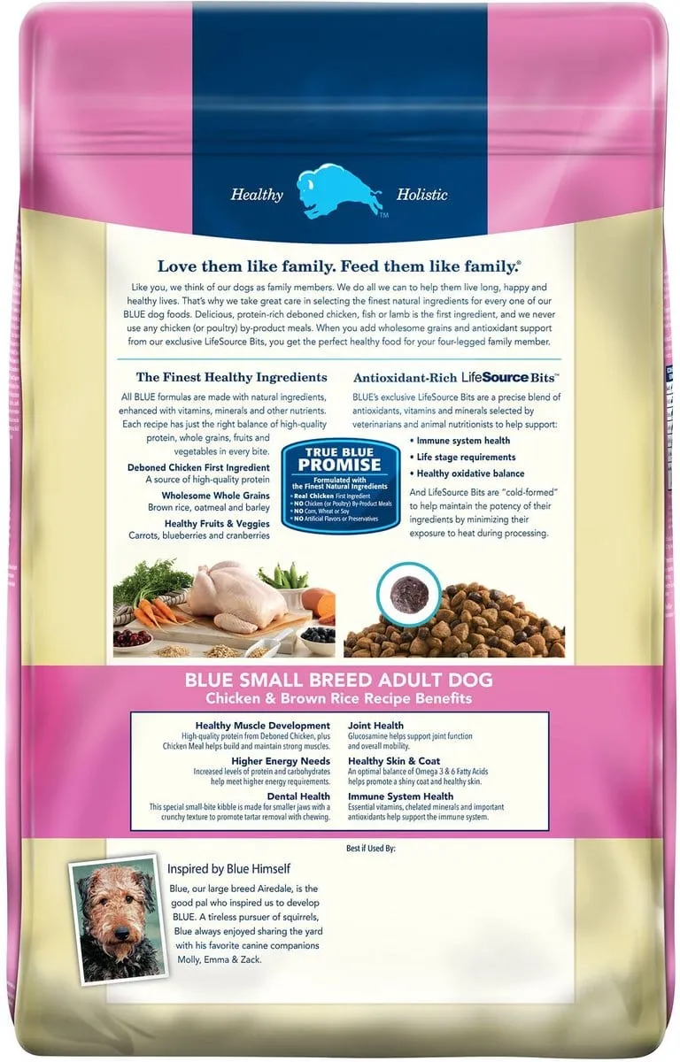 Blue Buffalo Life Protection Natural Chicken & Brown Rice Recipe Small Breed Adult Dry Dog Food