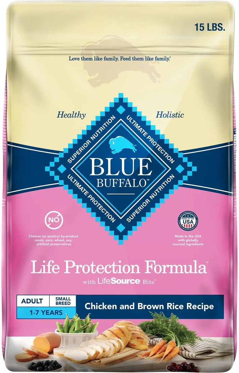 Blue Buffalo Life Protection Natural Chicken & Brown Rice Recipe Small Breed Adult Dry Dog Food