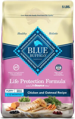 Blue Buffalo Life Protection Natural Chicken & Oatmeal Recipe Small Breed Puppy Dry Dog Food