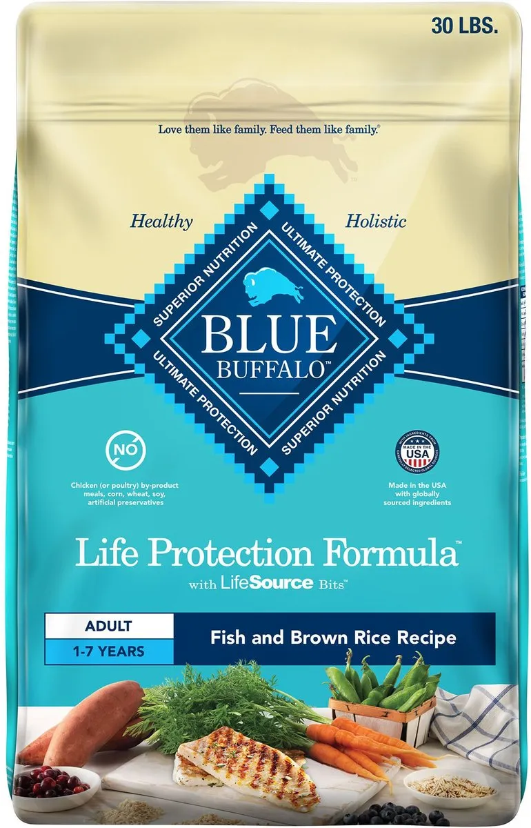 Blue Buffalo Life Protection Natural Fish & Brown Rice Recipe Adult Dry Dog Food