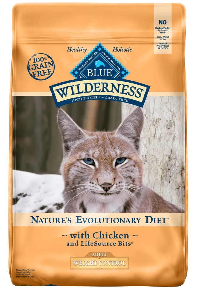 Blue Buffalo Wilderness Grain Free Weight Control Chicken Recipe Dry Cat Food