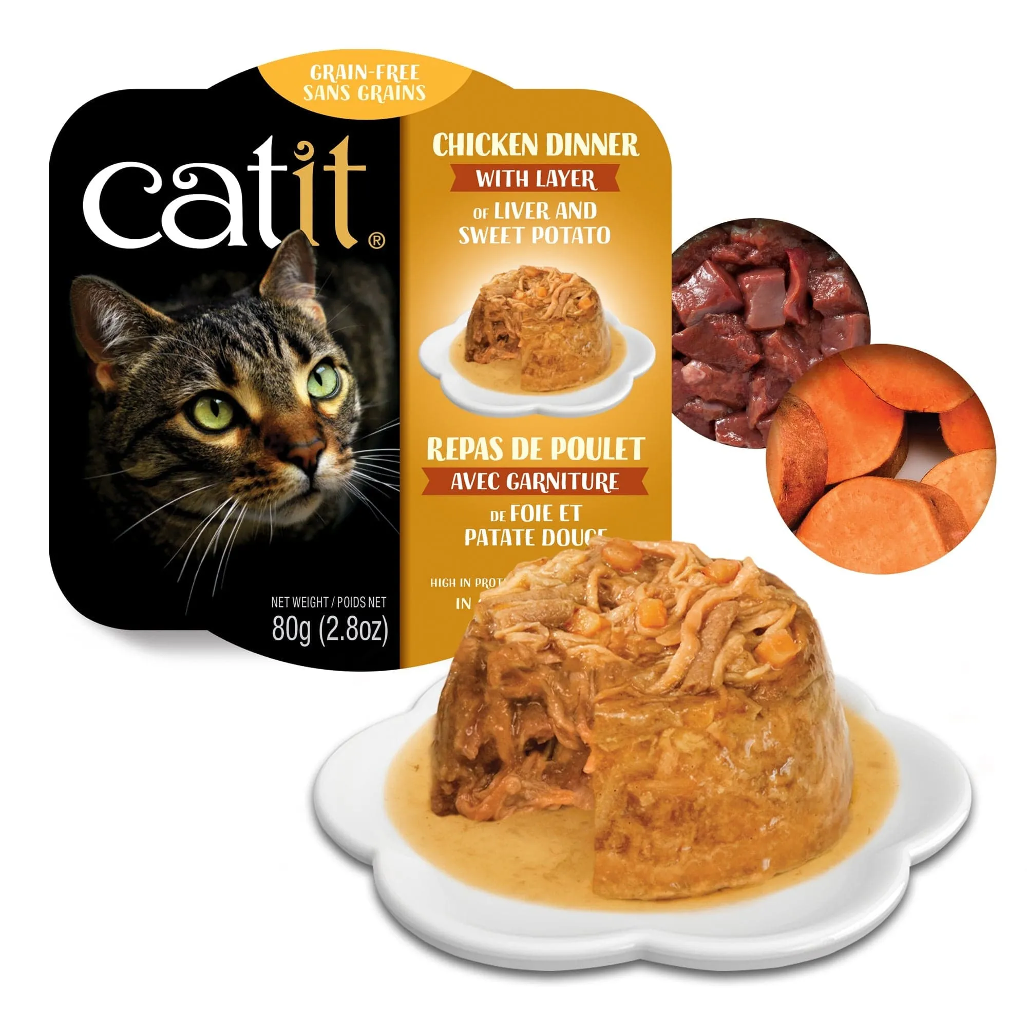 Catit Chicken Dinner with Liver & Sweet Potato Grain Free Wet Cat Food
