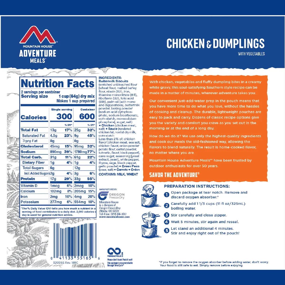 Chicken and Dumplings (2 Servings)