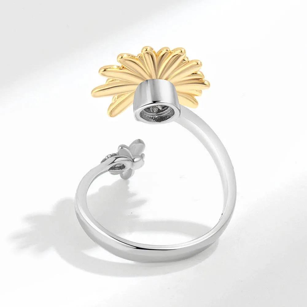 Daisy Bee Fidget Spinner Ring