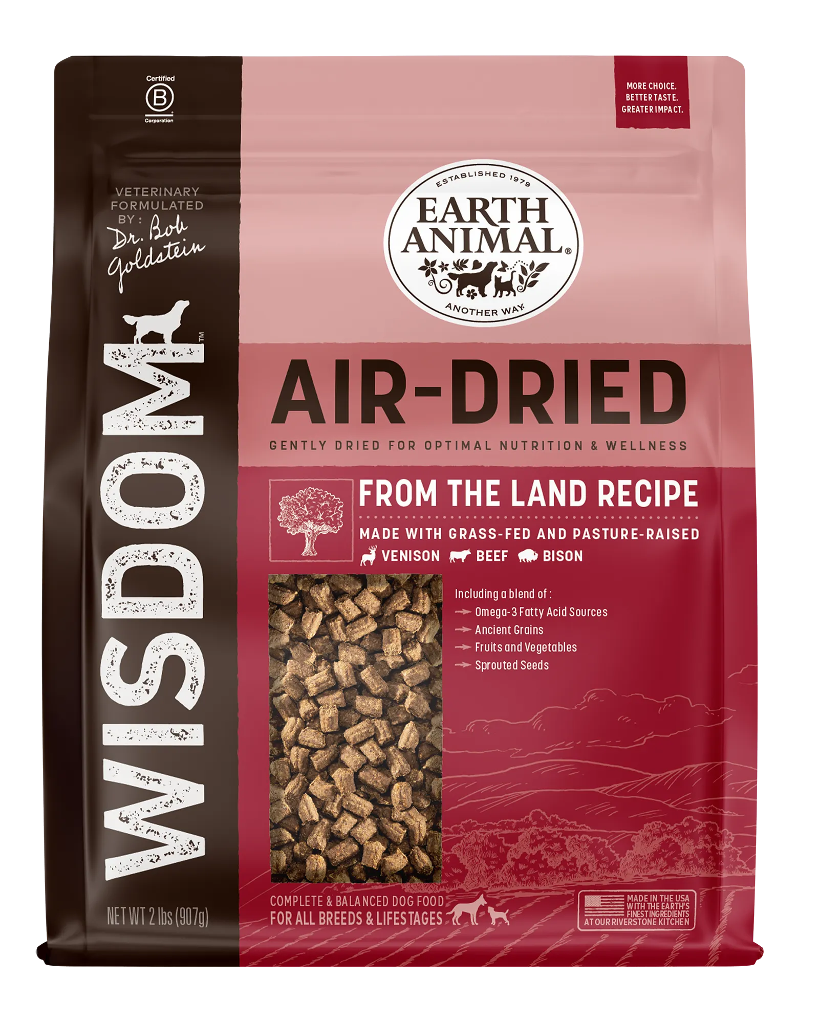 Earth Animal Wisdom™ Air-Dried From the Land Recipe Dry Dog Food