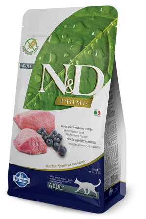 Farmina Natural & Delicious Prime Lamb & Blueberry Adult Dry Cat Food