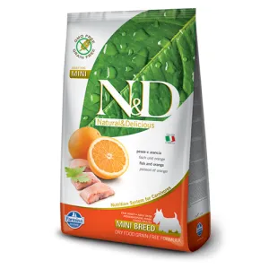 Farmina Natural & Delicious Wild Herring Grain-Free Fish & Orange Formula Dry Mini Adult Dry Dog Food