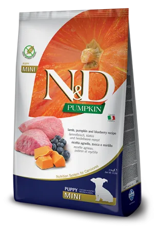Farmina Pet Foods Mini Puppy Grain Free Pumpkin Lamb & Blueberry Dry Dog Food