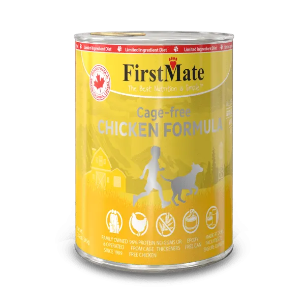 FirstMate Limited Ingredient Cage Free Chicken Formula Canned Dog Food