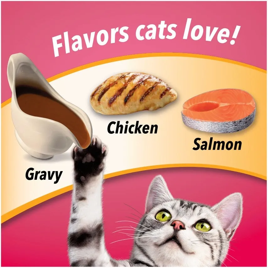 Friskies Gravy Swirlers Chicken & Salmon Flavor Dry Cat Food
