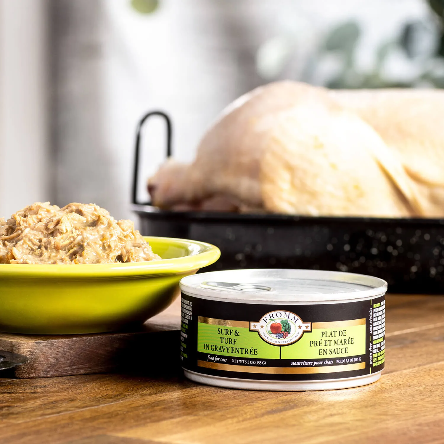 Fromm Four-Star Grain-Free Shredded Surf & Turf in Gravy Canned Cat Food