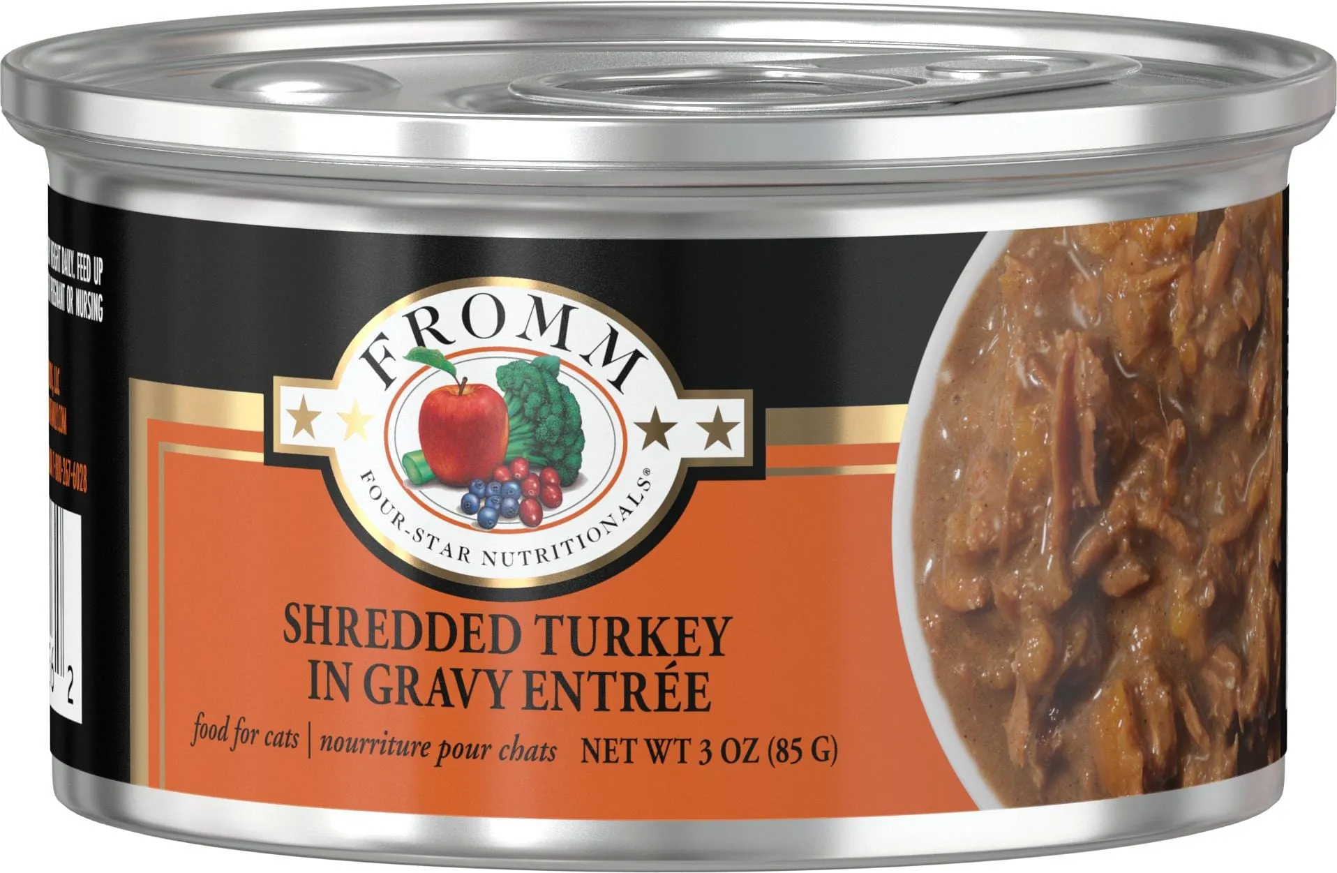 Fromm Four-Star Grain-Free Shredded Turkey in Gravy Canned Cat Food