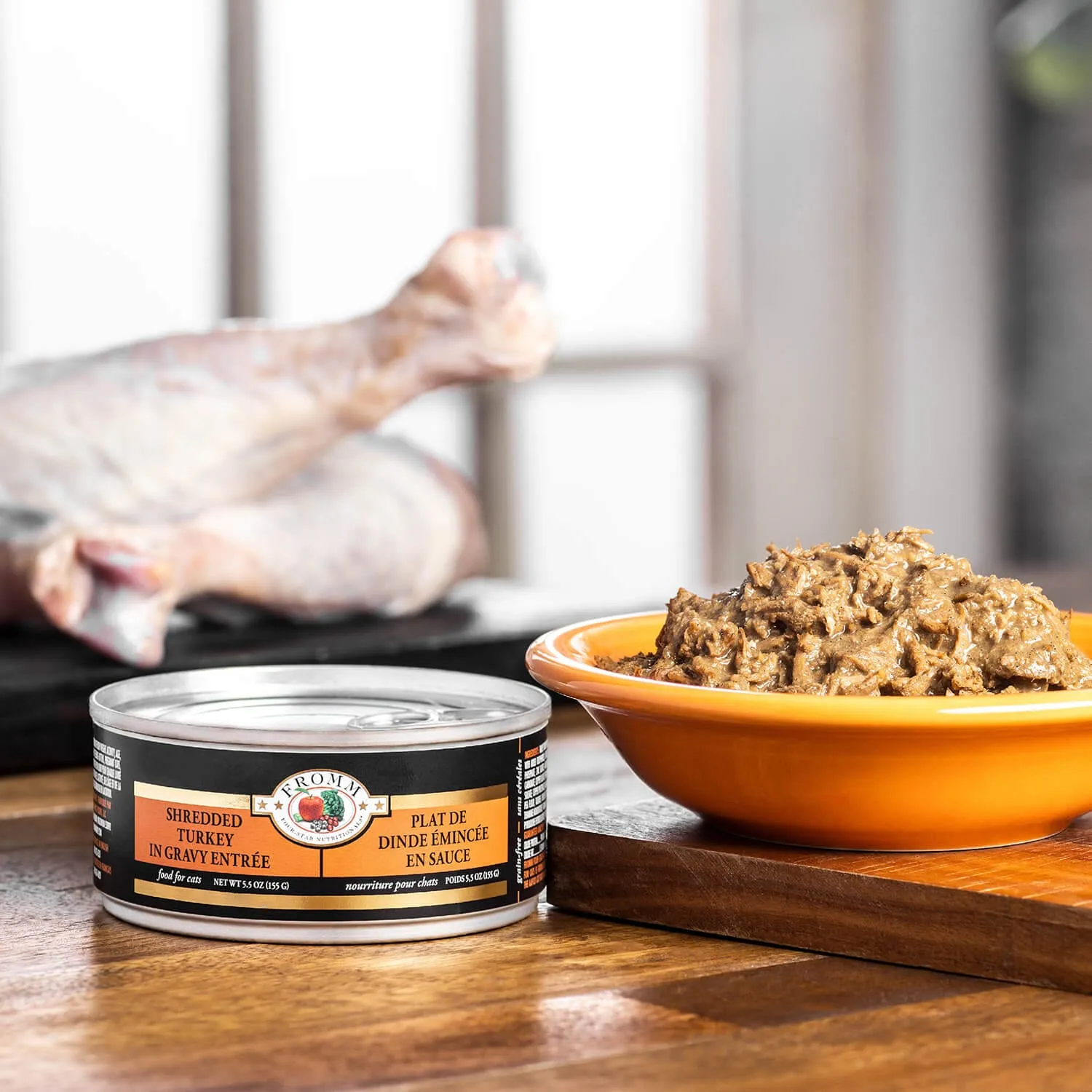 Fromm Four-Star Grain-Free Shredded Turkey in Gravy Canned Cat Food