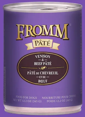 Fromm Four-Star Venison & Beef Pate Canned Dog Food