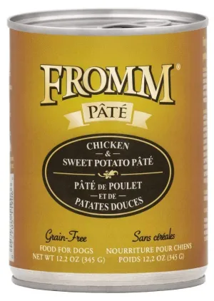 Fromm Grain-Free Chicken & Sweet Potato Pate Canned Dog Food