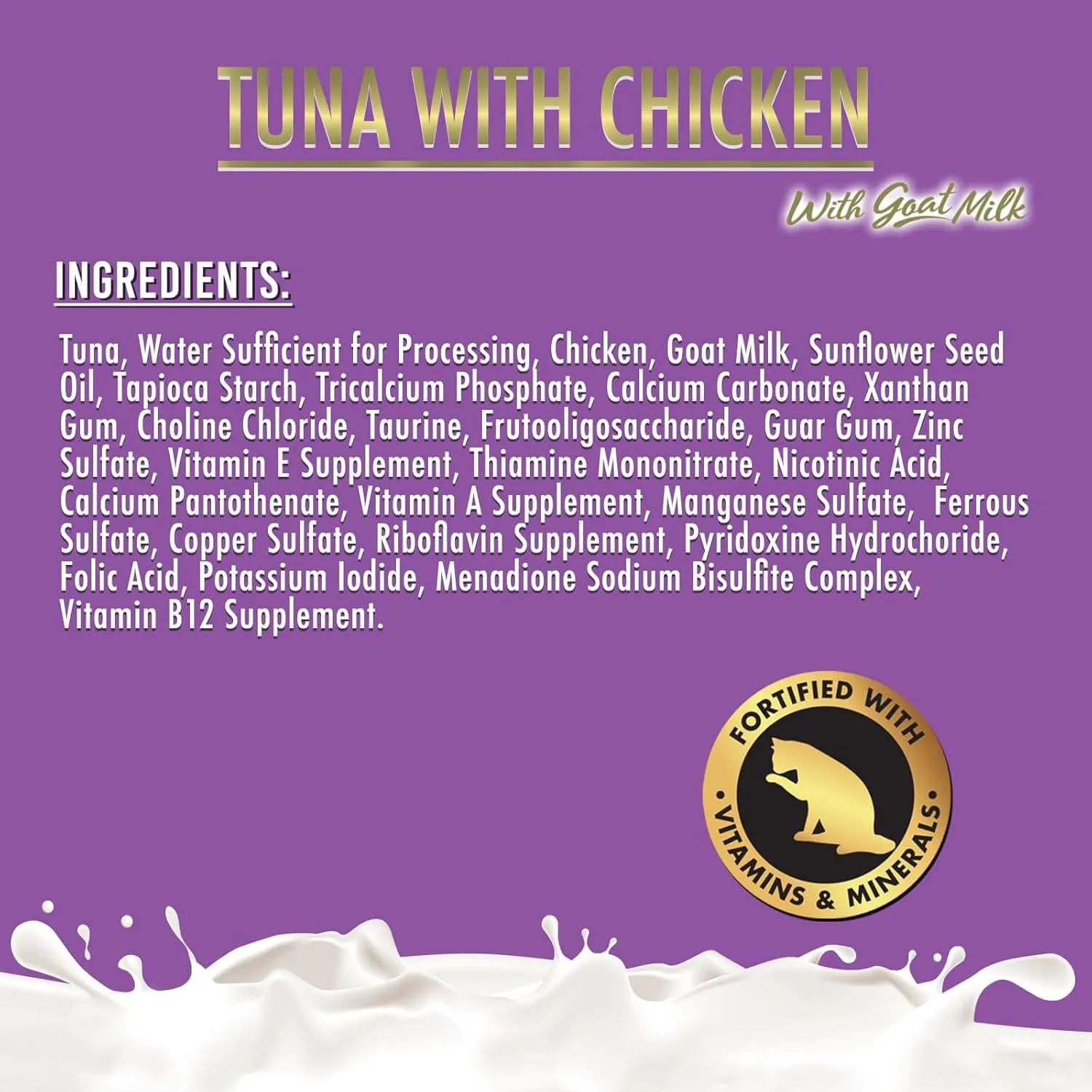 Fussie Cat Tuna with Chicken in Goat Milk Gravy Shredded Canned Cat Food