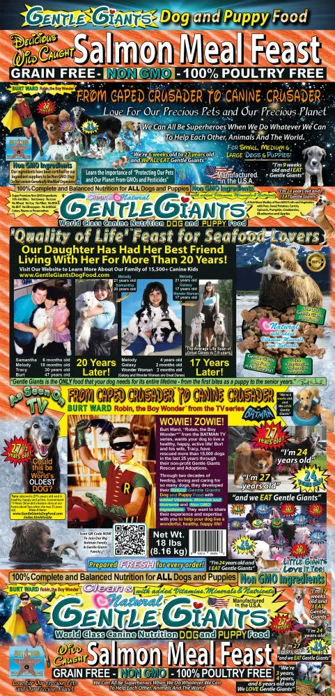 Gentle Giants Non-GMO Grain Free Salmon Dog & Puppy Food