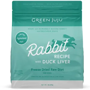 Green Juju Freeze-Dried Raw Diet Dog Rabbit 14 oz