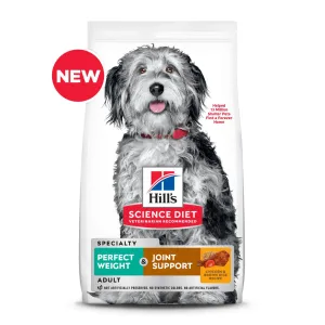 Hill's Science Diet Adult Perfect Weight & Joint Support Chicken Recipe Dry Dog Food, 3.5 lb bag