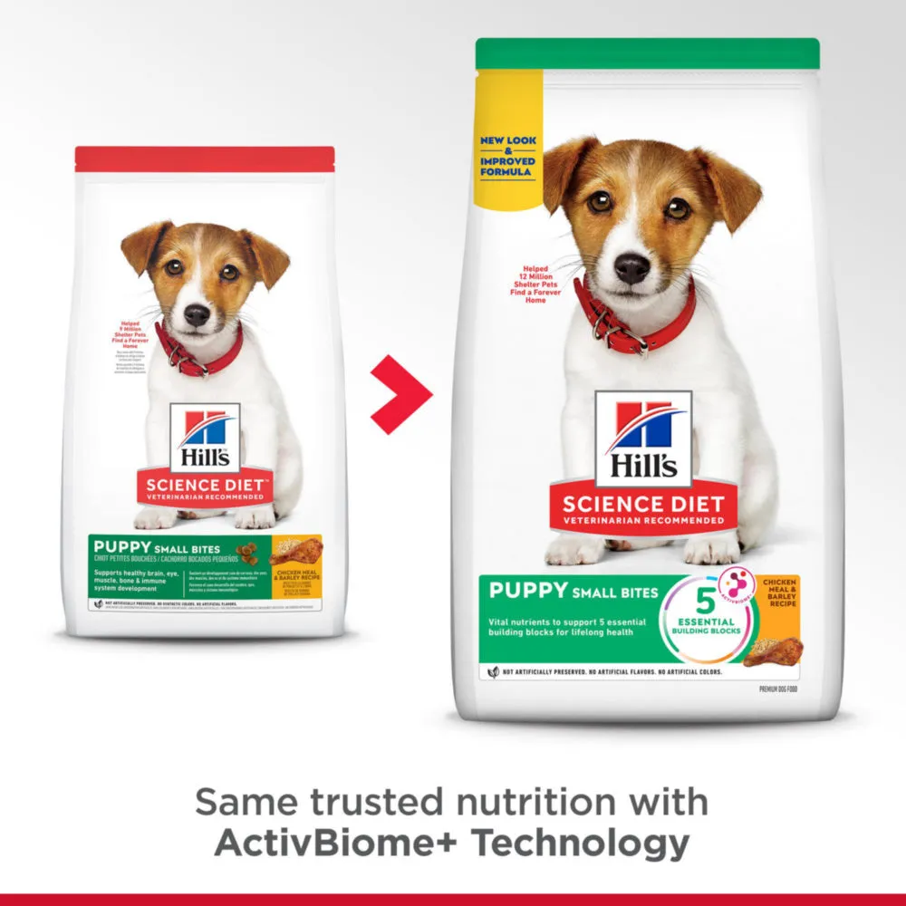 Hill's Science Diet Puppy Small Bites Chicken Meal & Barley Recipe Dry Dog Food