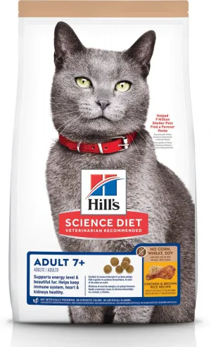 Hill's Science Diet Senior 7  No Corn, Wheat, Soy Chicken Senior Dry Cat Food