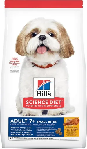 Hill's Science Diet Senior 7  Small Bites Chicken Meal, Barley & Brown Rice Recipe Dry Dog Food
