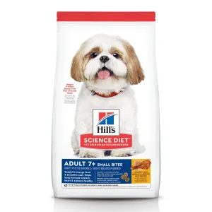 Hill's Science Diet Senior 7  Small Bites Dry Dog Food, Chicken Meal, Barley & Brown Rice Recipe