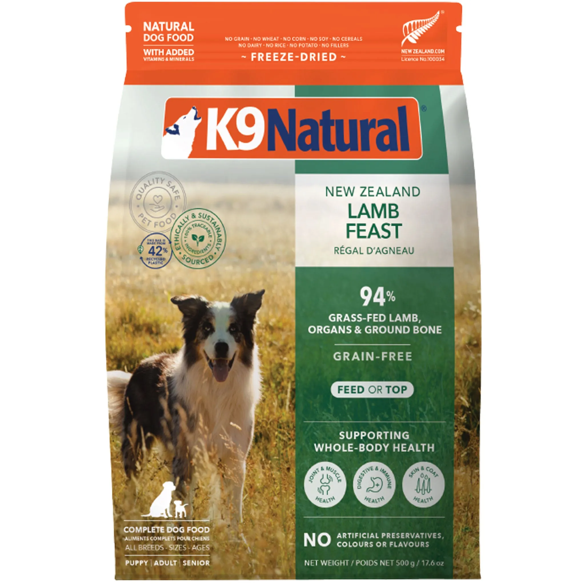 K9 Natural Freeze-Dried Lamb Dog Food