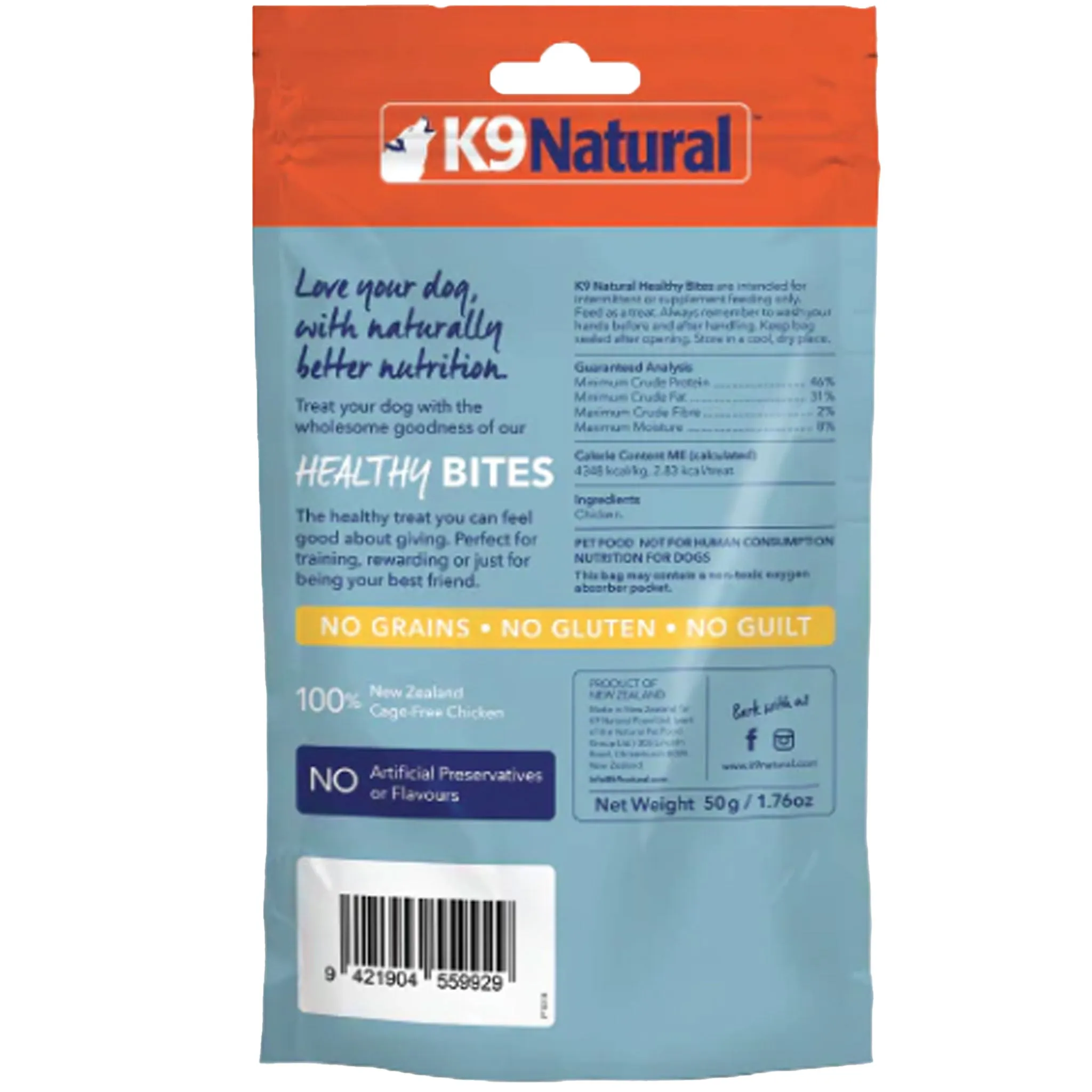 K9 Natural Healthy Bites Chicken Dog Treats