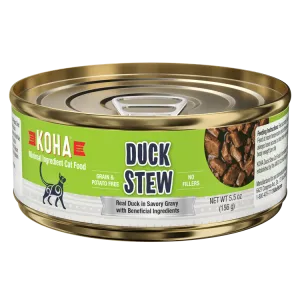 KOHA Grain & Potato Free Duck Stew Canned Cat Food