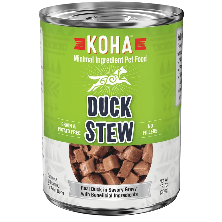 KOHA Grain & Potato Free Duck Stew Single Canned Dog Food