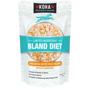 KOHA Limited Ingredient Bland Diet Chicken & White Rice Recipe Wet Dog Food Pouch