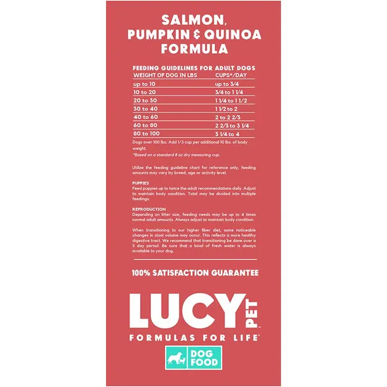 Lucy Pet Salmon, Pumpkin & Quinoa Dry Dog Food – Exclusive Gut Health Formula