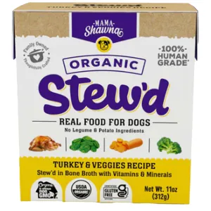 Mama Shawna Organic Stew'd Turkey & Veggies Dog Food