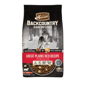 Merrick Backcountry Raw Infused Grain Free Great Plains Red Recipe Dry Dog Food
