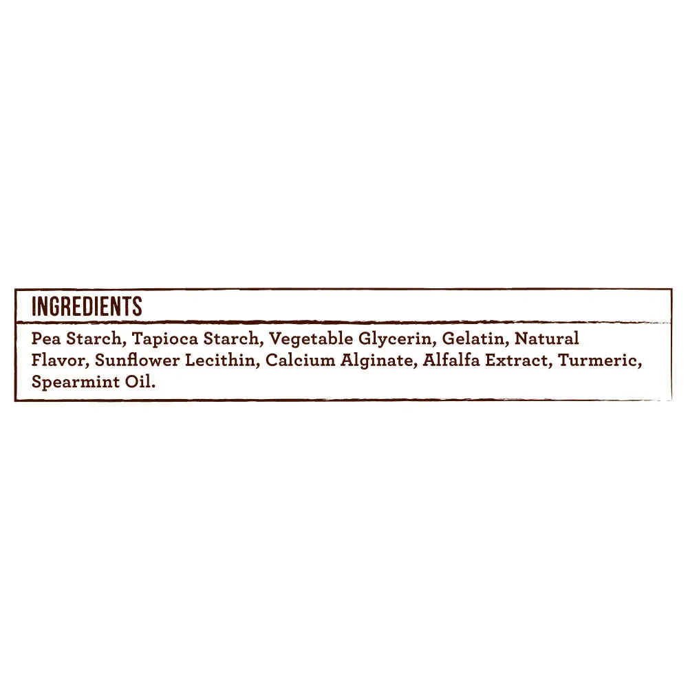 Merrick Fresh Kisses Grain Free Mint Breath Strips Medium Dental Dog Treats