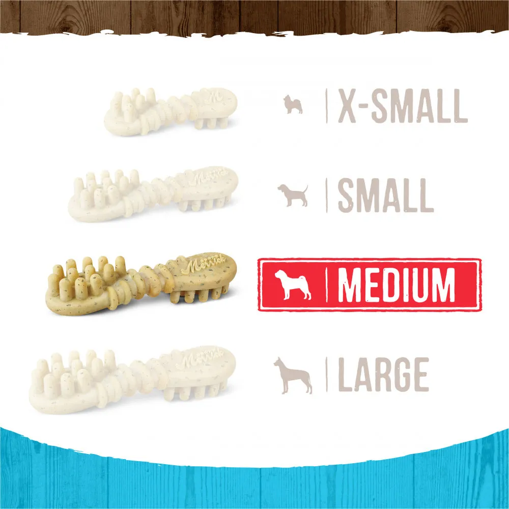 Merrick Fresh Kisses Grain Free Mint Breath Strips Medium Dental Dog Treats