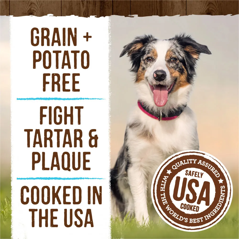 Merrick Fresh Kisses Grain Free Mint Breath Strips Medium Dental Dog Treats