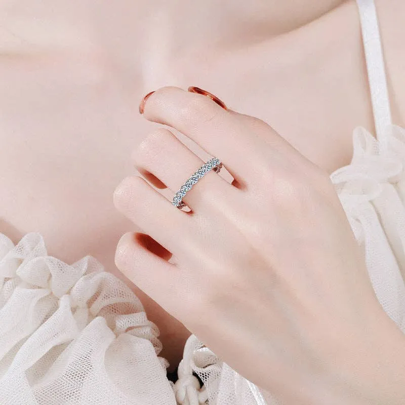 Moissanite Eternity Ring