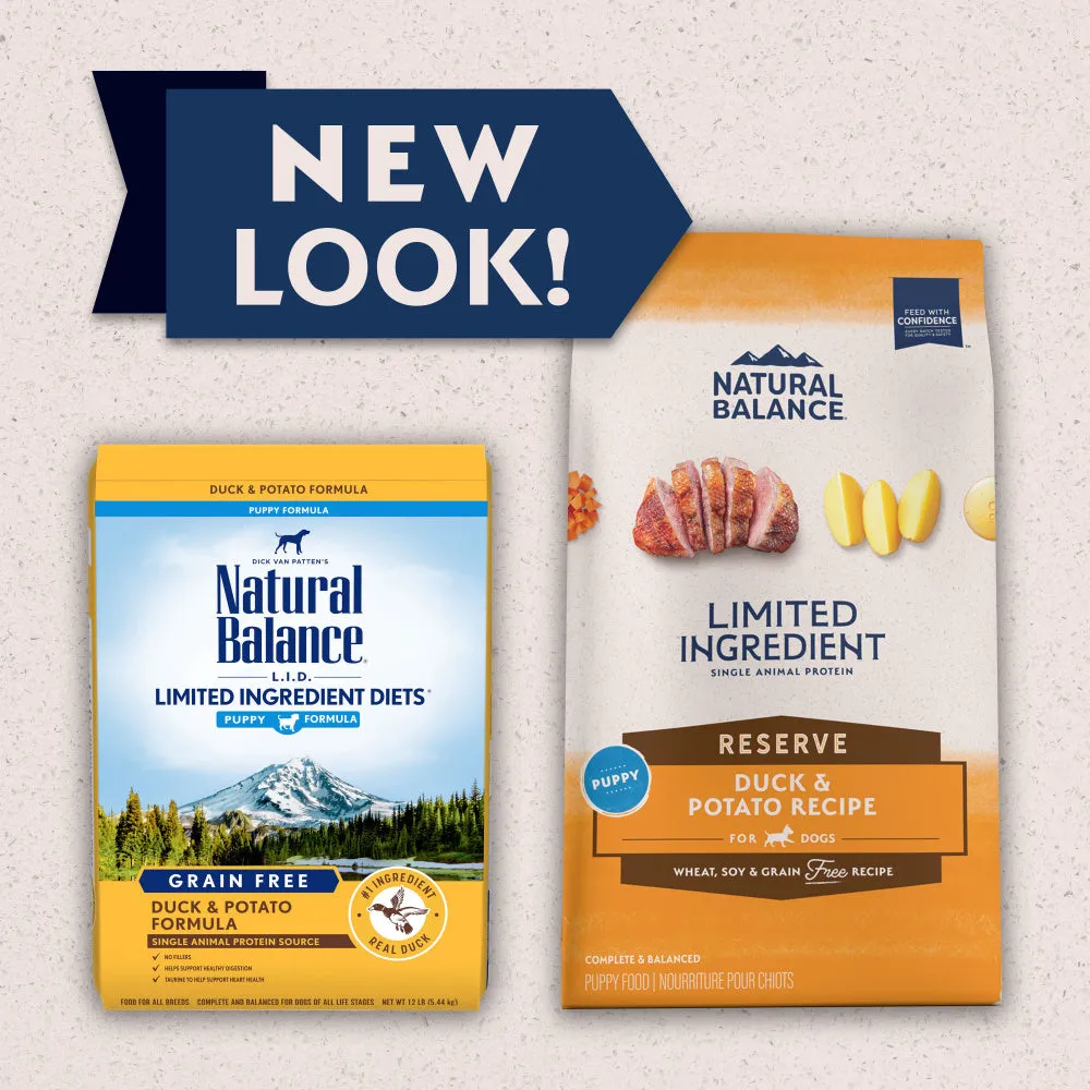 Natural Balance L.I.D. Limited Ingredient Diets Grain Free Potato and Duck Puppy Formula Dry Dog Food