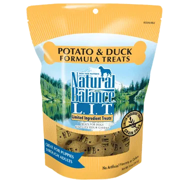Natural Balance L.I.T. Limited Ingredient Treats Potato and Duck Dog Treats