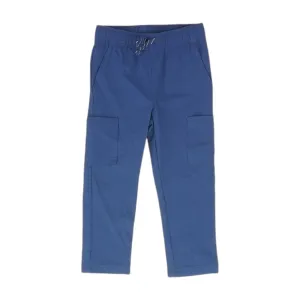 Navy Solid Active Pants
