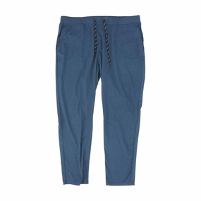 Navy Solid Active Pants