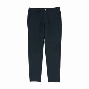 Navy Solid Active Pants
