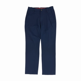 Navy Solid Active Pants