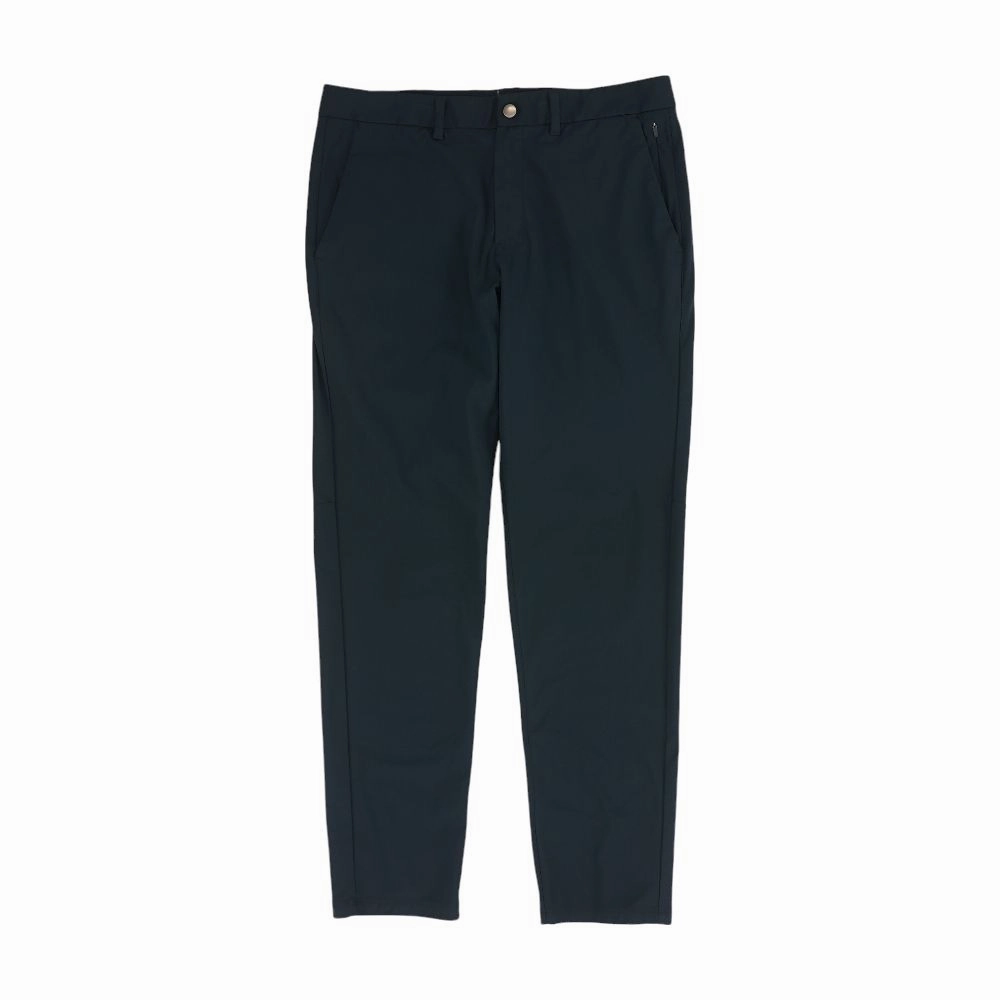 Navy Solid Active Pants